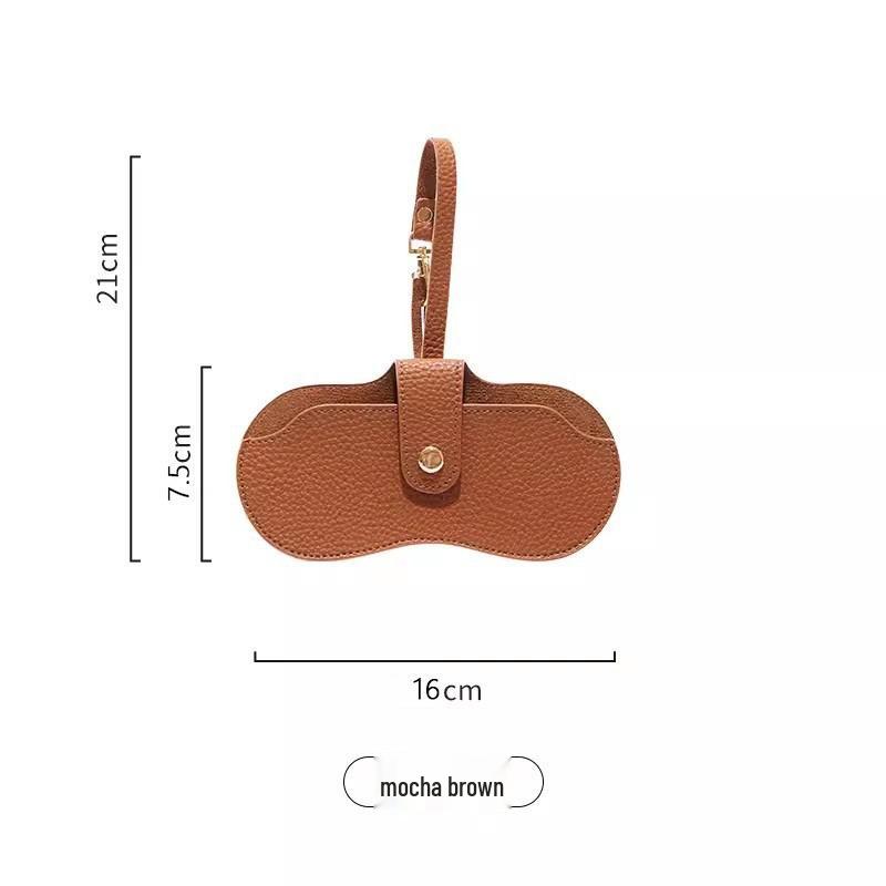 Elegant Scratch-Resistant PU Leather Eyeglasses Case - Portable Sunglasses Travel Clip