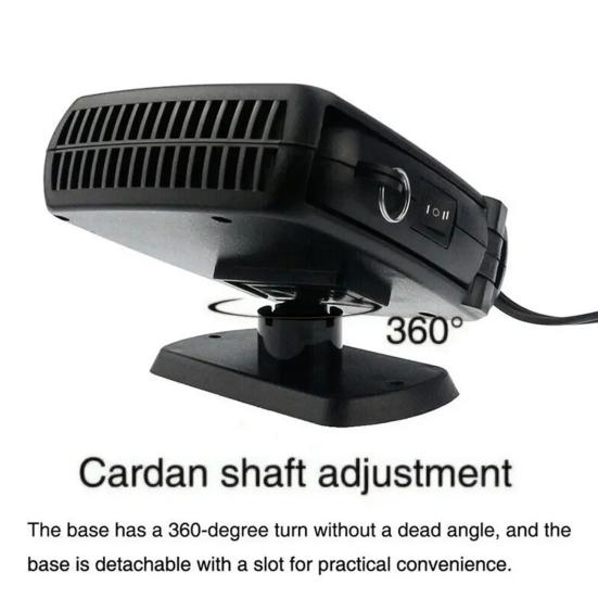Car Heater Fan 12V 24V 200W Dual Function Defroster Defogger Cooler Dryer Hot Cold Air Fan Fast Heating Auto Windshield Frost Remover