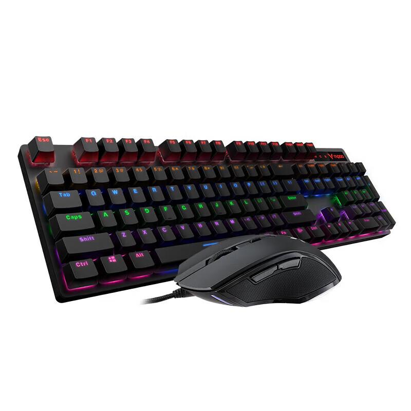 Rapoo V500PRO+V20S Wired Mechanical Keyboard & Mouse Combo
