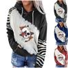 Dames casual mode 2022 Halloween-print trui met lange mouwen en capuchon