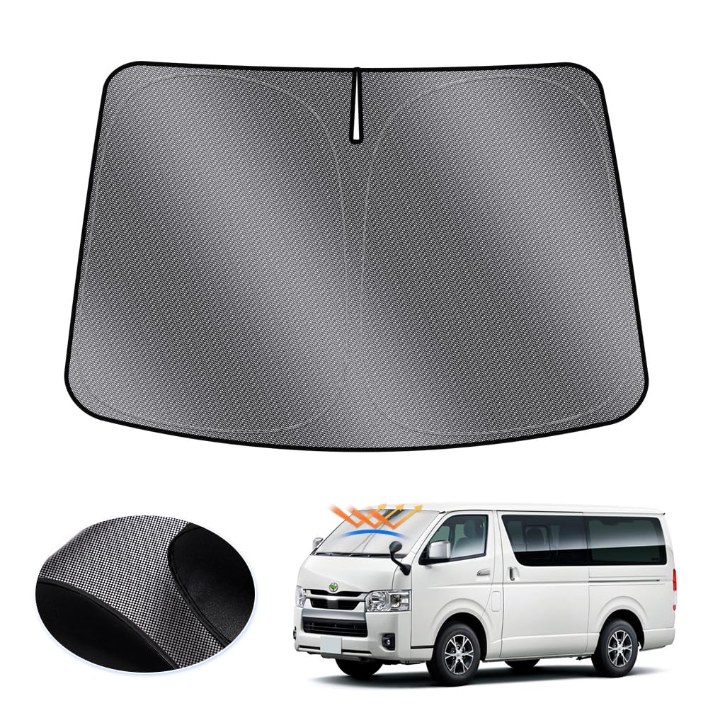 

LIMSTYLE Toyota Hiace 200 Series Стандартный Кузов Солнцезащитный Экран на Лобовое Стекло HIACE H200 Блэкаут Теплоизоляционная Шторка Солнцезащитный Козырек Защита от УФ-лучей Для Сна