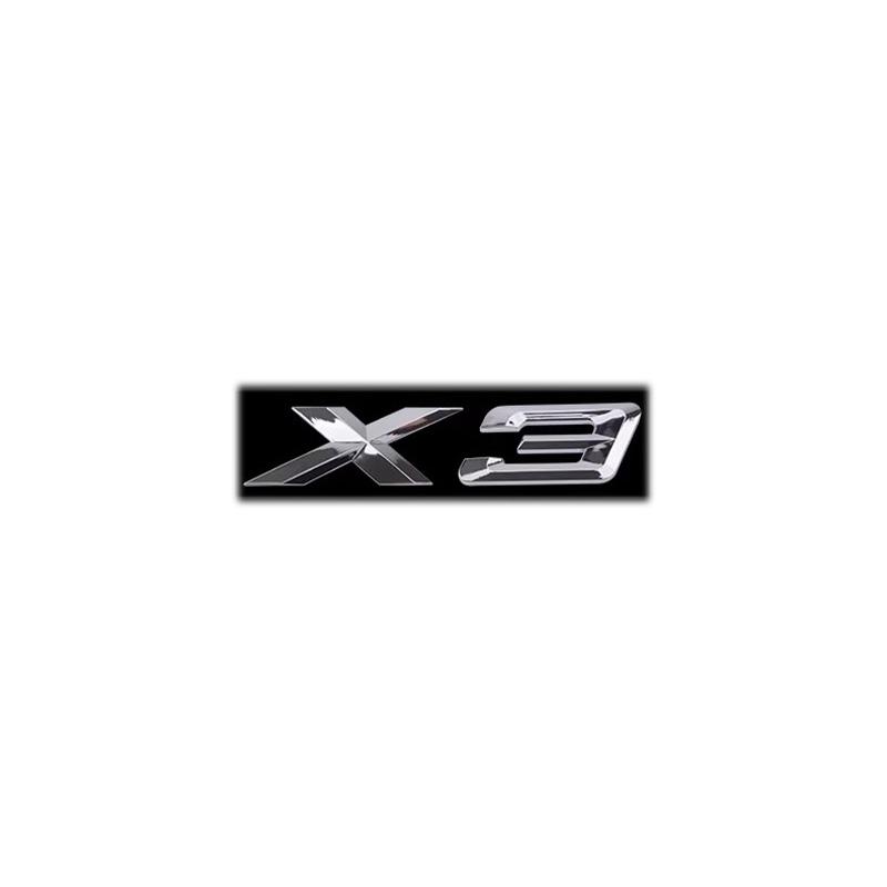 3D Car Letters Trunk Badge Sticker For BMW X1 E84 F48 X3 E83 G01 F25 X4 F26 G02 X5 E53 F15 E70 X6 E71 F16 Emblem Logo Lettering