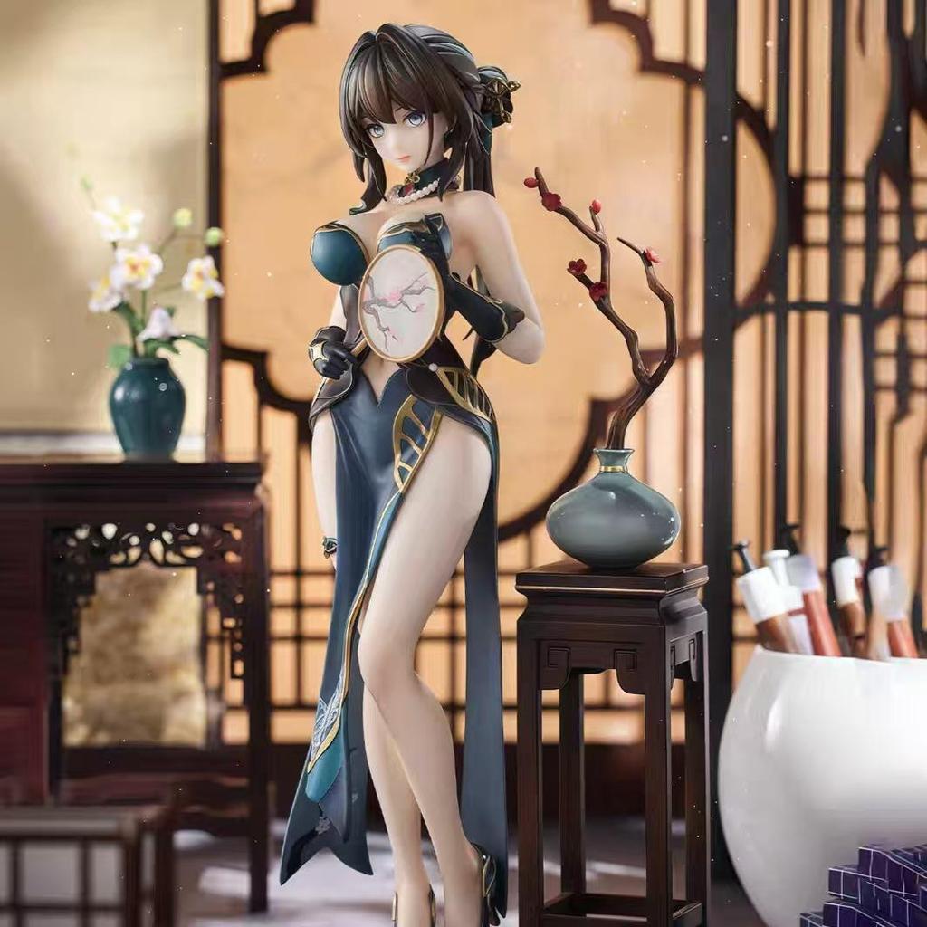 24CM Honkai: Star Rail Ruan Mei Zhenhai China Jurk Meisje Figuur Hard PVC Anime Actie Speelgoed Volwassenen Collectie Model Pop Cadeau