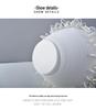 Modern Minimalist 3D White Ceramic Vase: Elegant Living Room Decoration and High-End Flower Container