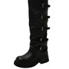 Maillard but knee boots women's 2025 new autumn retro stacking pants tube boots thick heel tall knight boots