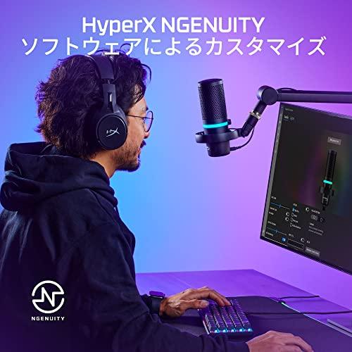 Hyper-X DuoCast USB Standalone Microphone for Teleworkers, Streamers, Content Creators, and Gamers, Compatible with PC, PS4, and PS5, 2-Year Manufactu