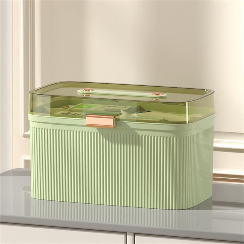 Large Capacity Box Safety Lock Category Storage High Capacity Multi-layer Household Products Home Box Plastic