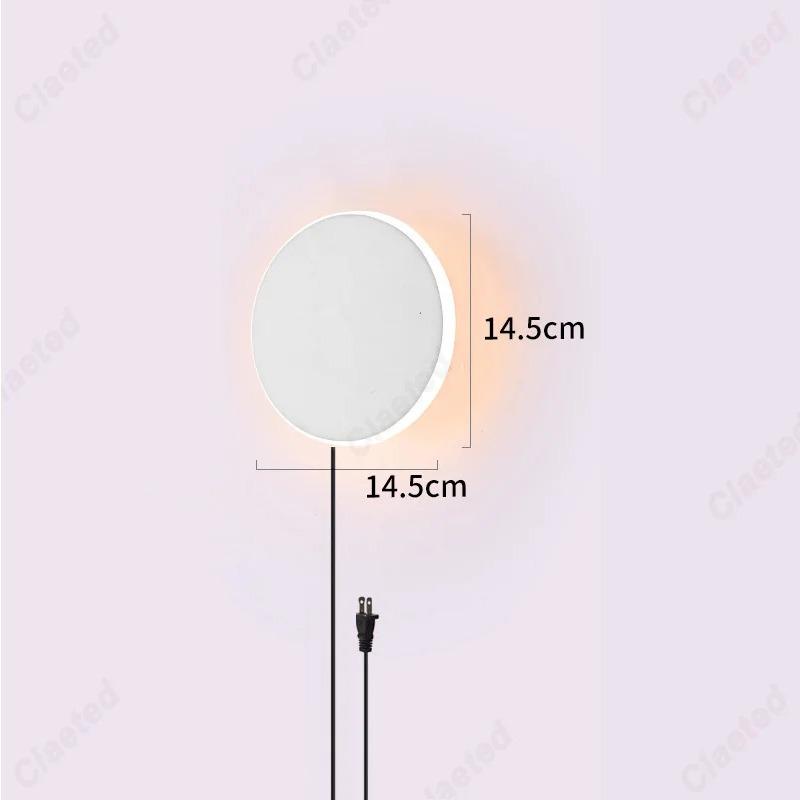 

Простой светодиодный сенсорный затемняющий настенный светильник с вилкой США, USB-порт для зарядки, ночник для спальни, гостиной, коридора, декоративный настенный светильник 6 W&Neutral light