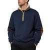 New Arrival Retro Stand Collar Half-Zip Men's Long-Sleeved Casual Sports Sweatshirt