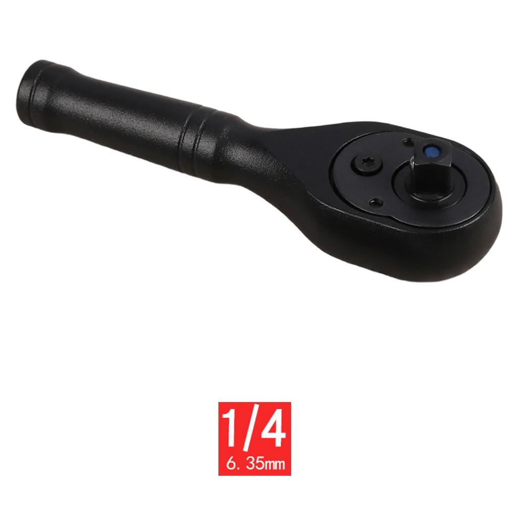 

72 Tooth Ratchet Wrench 1/4in Drive for Confined Space Engine Work чорний