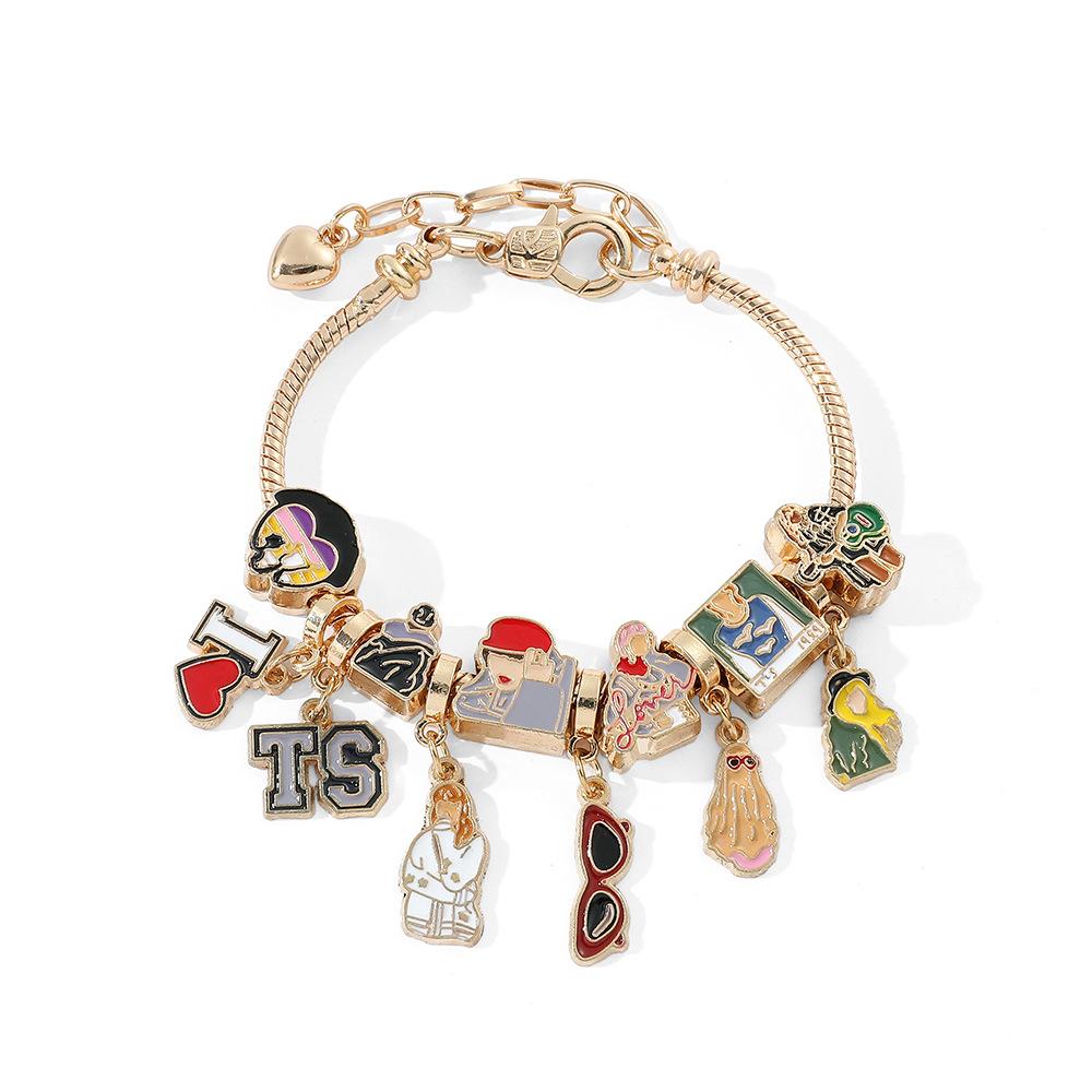 Fashion Jewelry for Charm Bracelet Gold Plated Copper Alloy Unisex Anniversary Gift