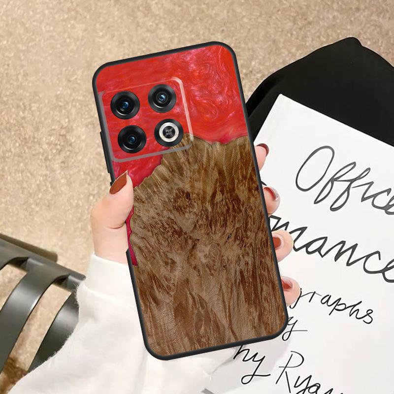 Traveler Protective Wood Resin Case For OnePlus 15 15R 13 13R 13T 12 12R 11 10 Pro 8T 10T Nord 5 CE 2 3 4 Lite N20 N30 Cover