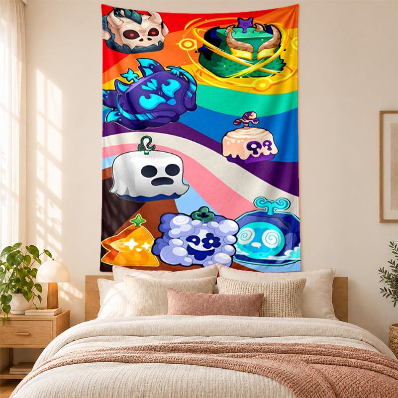 Blox Fruits Tapestry highquality for decorating living room bedroom dorm walls ideal as bedroom wallart orholiday gift