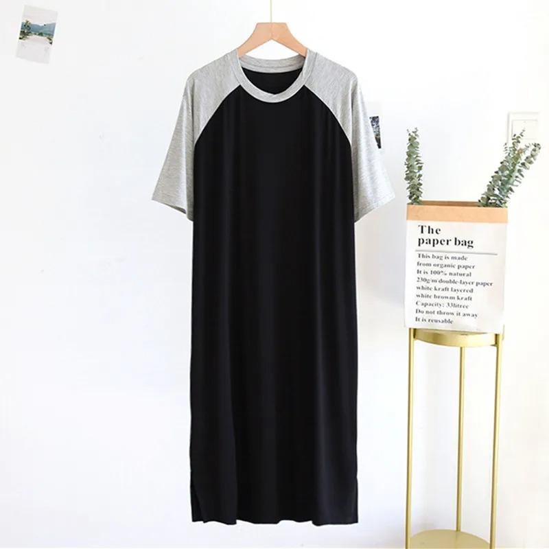 Spring Summer Nightgown Women's Sleepwear Pajamas Short Sleeve Long Night Dress Modal Sleep Shirts