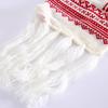 Unisex Christmas  Snowflake Scarf Warm Thick Winter Tassels Shawl Xmas 