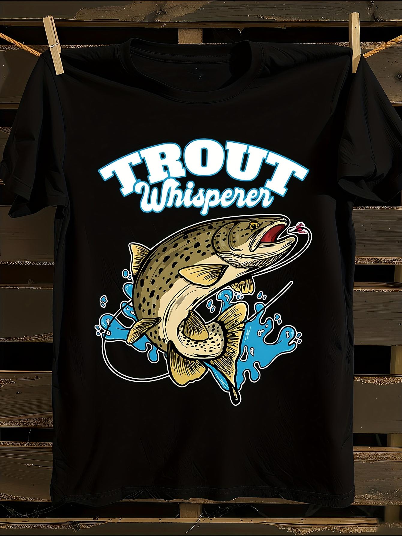 Trout Whisperer Fly Fishing Graphic T-shirt XXXXL