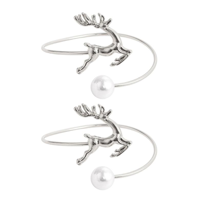 2Pcs Curtain Tiebacks Metal Deer Elegant Holdbacks for Drapes, Home Decoration Curtain Ties for Drapes Curtain Ties серебряный