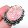 Natural Pink Triplet Opal 925 Sterling Silver Jewelry Ring Size 7.5 AR-17062