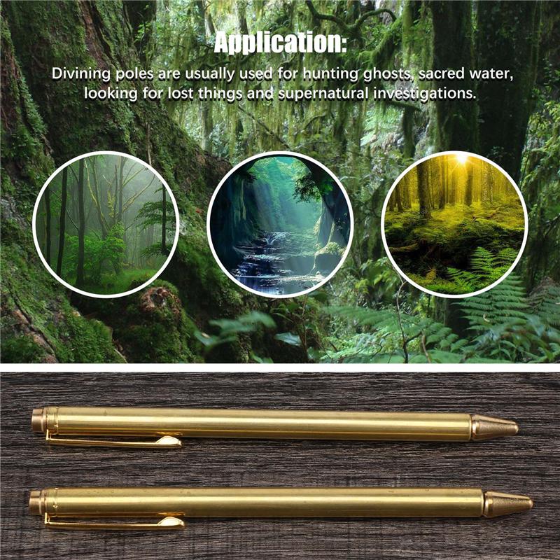 Premium-2PCS Dowsing Rods, Retractable Divining Rods, Portable Pen Shape L Rods, For Ghost Hunting Tools, Divining Water Etc.