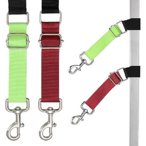 Pet Dog Grooming Arm Accessories - Dogs Loop Pets Grooming Loops Extension Straps 2 PCS Adjustable Secure and Stable Loop Extender Bathing Restraint