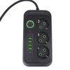 1 bucă mufă ue priză de alimentare priză ca prelungitor multitap priză electrică cu 4 porturi usb încărcător rapid mufa ue