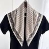 Luxury Floral Print Square Scarf Women Hijab Hair Bands Neckerchief Female Satin Shawl Ribbon Headband Fashion Wraps Bandana