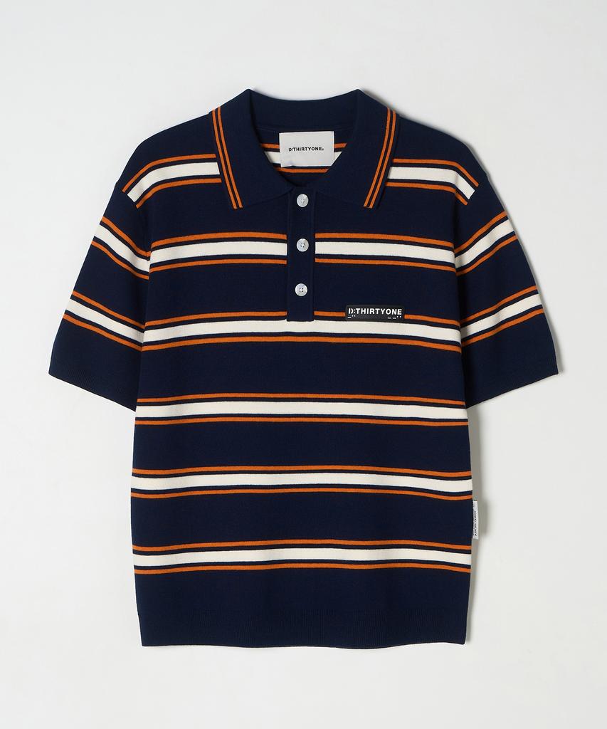 DTHIRTYONE Multi Stripe Sweater (Navy)