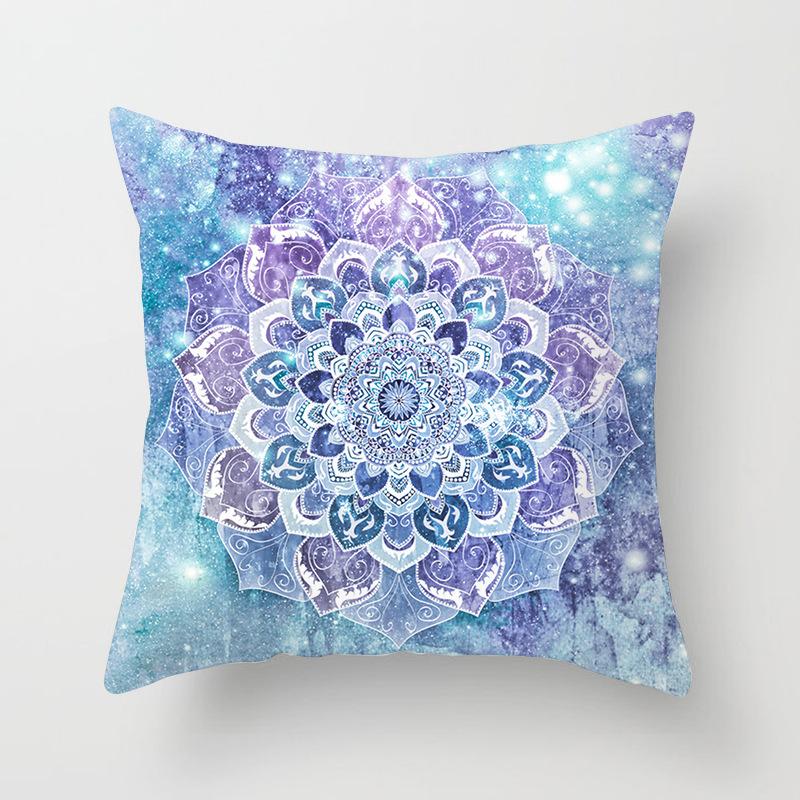 1 Stück Mandala Muster Kissenbezug Böhmisch Dekokissenbezug Retro Sofakissenbezug Heimdekoration Kissenbezug