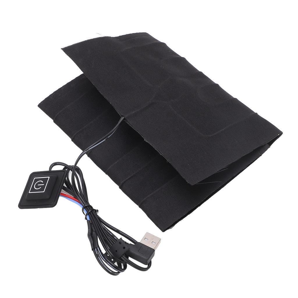 USB Heating Pad Mat 3 Gear Portable Multifunctional Safe Waterproof Stable Electric Heated Cloth