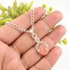 Peach Moonstone Gemstone Jewelry, 925 Solid Sterling Silver Pendant, Handmade Gorgeous Silver Pendant, For Wedding Gift