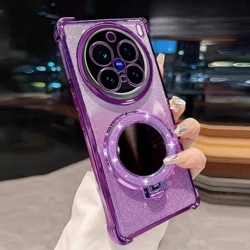 Glitter Mirror Magnetic Holder Stand Case For X300 X200 Mini X200S X100 X100S Pro Ultra Shockproof Plating Silicone Cover