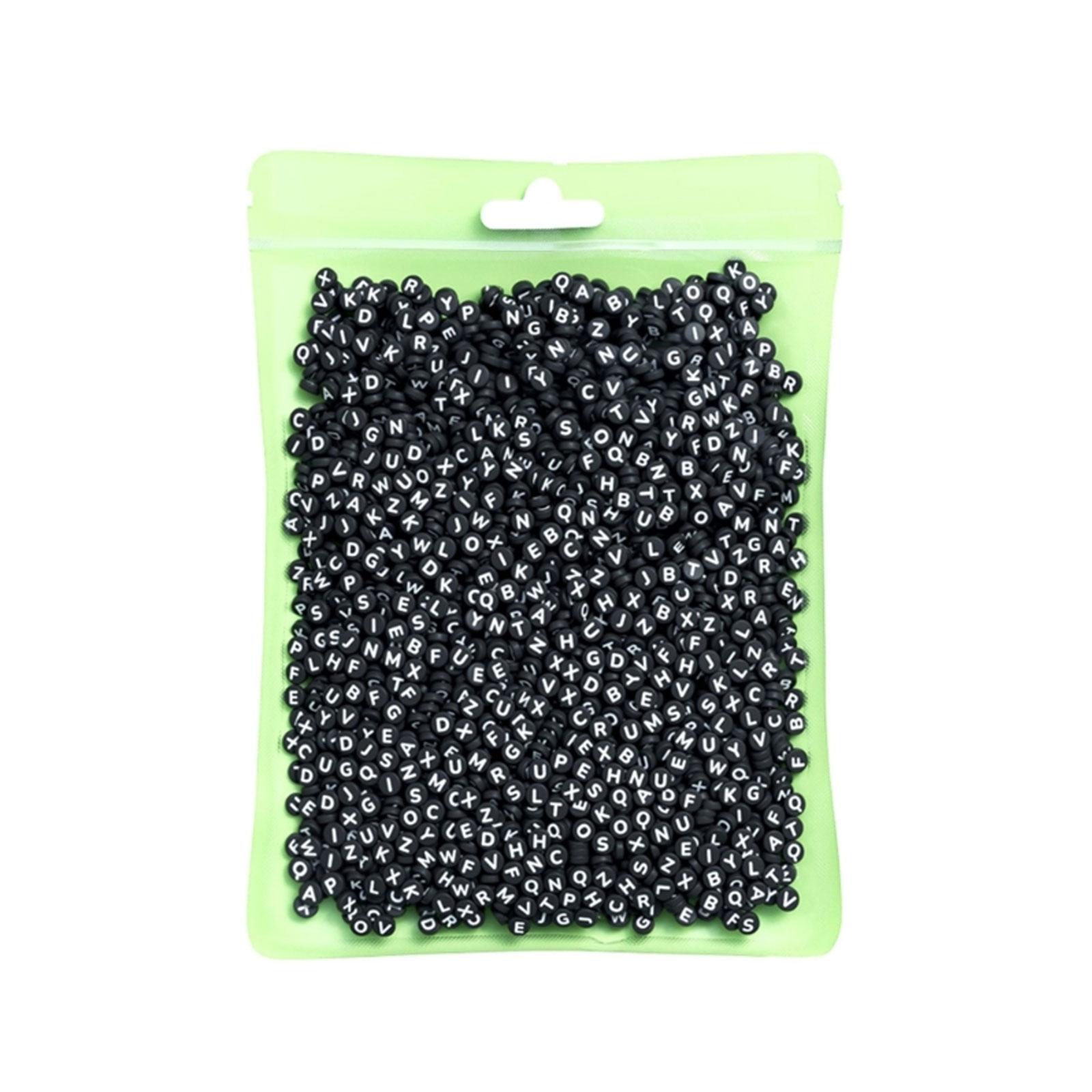 

800Pieces Acrylic Alphabe Cube Beads A-Z Letter Bead DIY Beading Supplies for Bracelet Necklace Jewelry Making DIY Craft C
