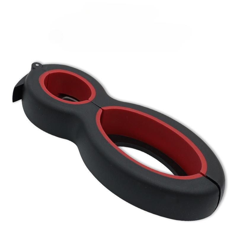1PC Stainless Steel Can Opener, Lid Opener, Creative Six-in-one Gourd-shaped 8-character Multi-functional Bottle Opener, Cap Screwdriver Tool