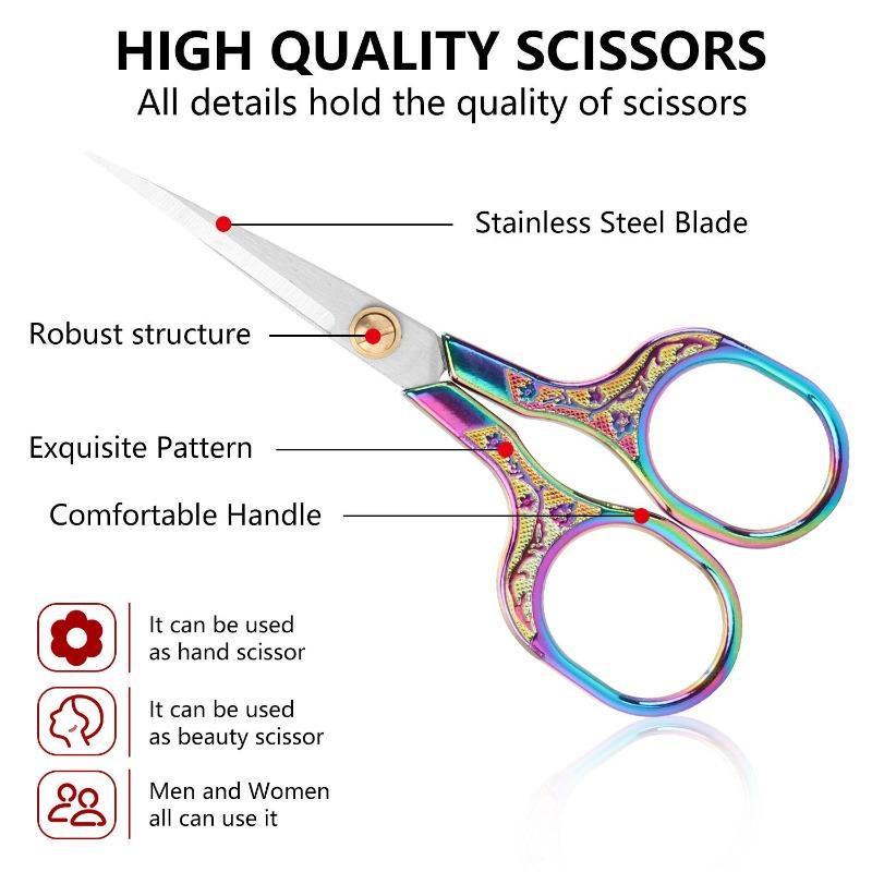 2/1PCS Stainless Steel Vintage Scissors Sewing Fabric Cutter Embroidery Scissors Tailor Scissor Thread Scissor Tools for Sewing Shears