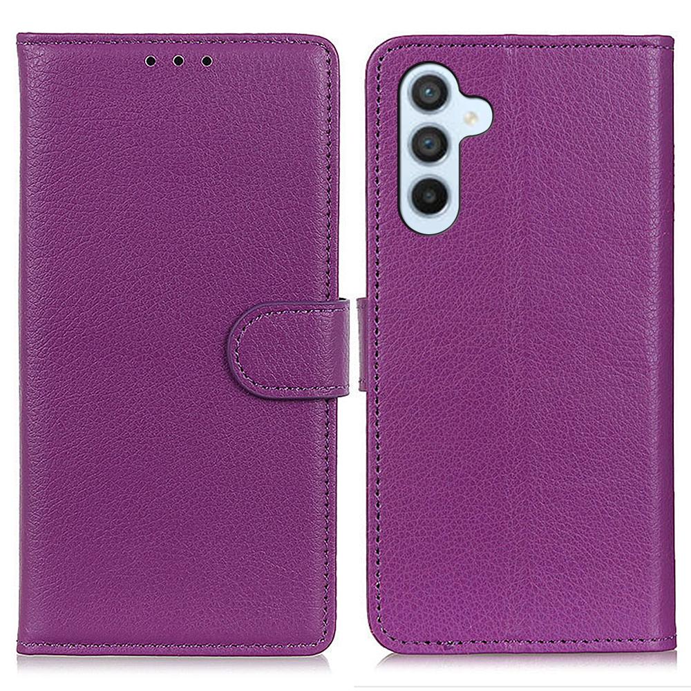 

For Samsung Galaxy S26+ Wallet Case PU Leather Phone Cover Litchi Texture