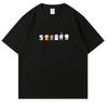 Fun and Simple Animal Handprint Summer Cotton Short-sleeved T-shirt, New Style Round-neck Top, for Both Men and Women