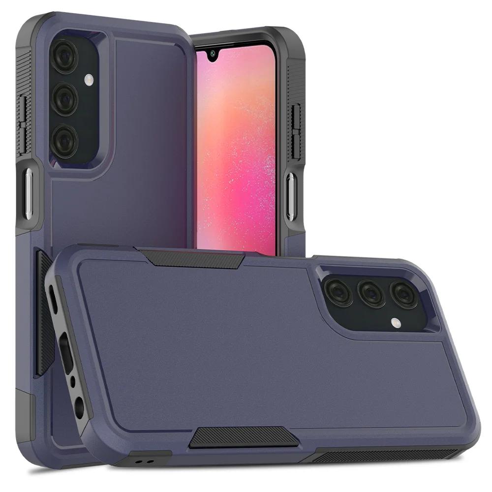 Custodia protettiva ibrida resistente agli urti per Samsung Galaxy A25 5G A35 A55 A15 A05S A14 A24 A54 con telaio in TPU e cover posteriore in plastica