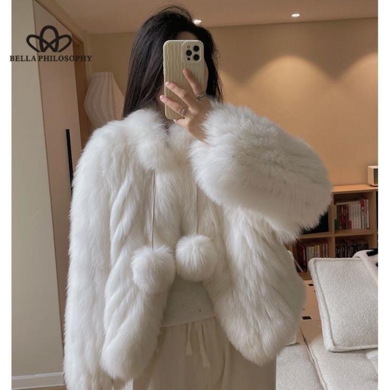 Faux Fox Fur Young Coat New Fur Slim Coat Women's High Quality Casual Style Faux Fur Premium Women's Caot