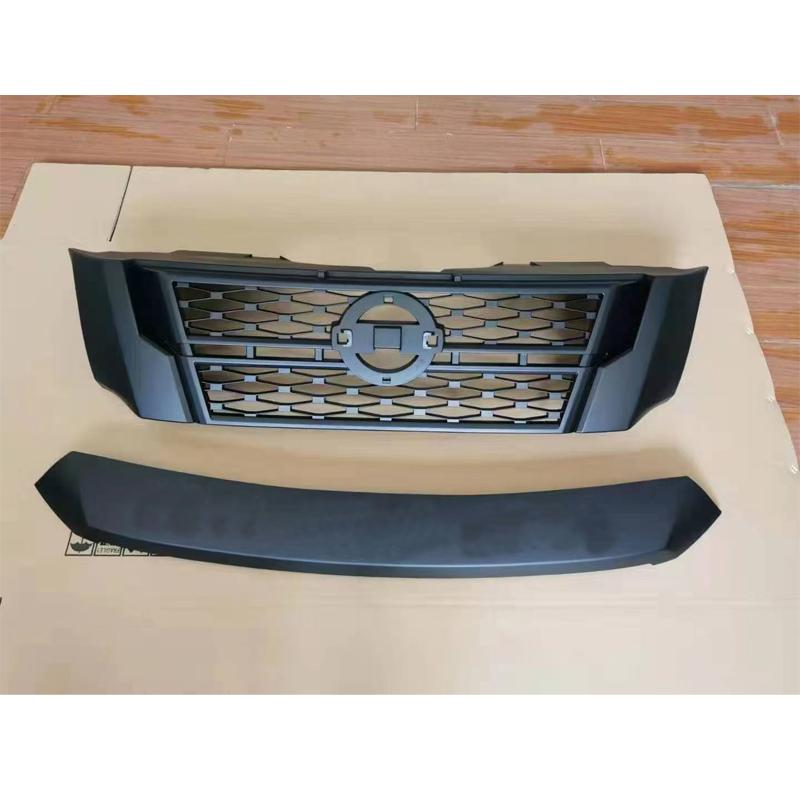 Aangepaste Grille Voor Nissan NAVARA NP300 D23 2015-2020 Voorste Racing Radiator Grills Mat Zwart ABS Bumper Masker