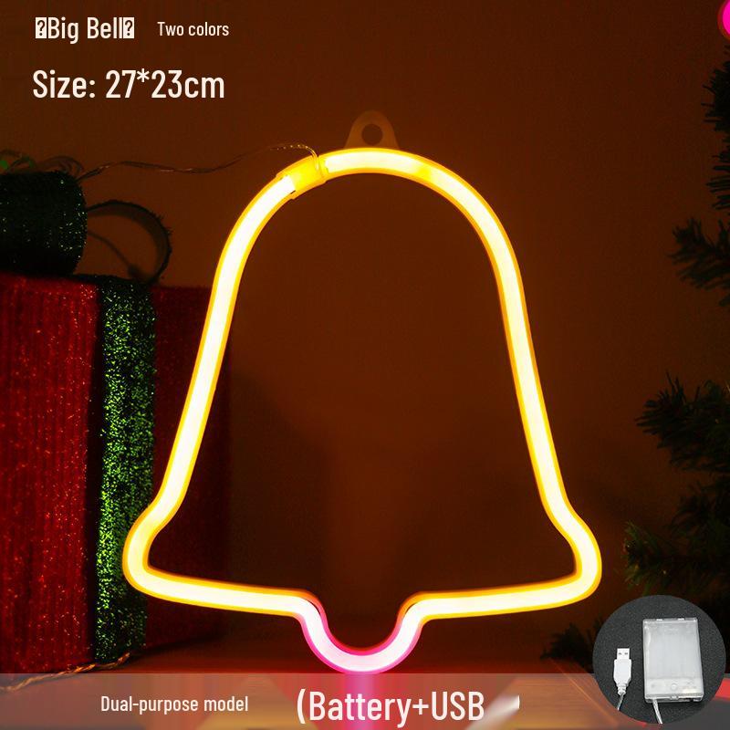 Christmas Neon LED Night Light - Influencer-Inspired Holiday Bedroom Decoration