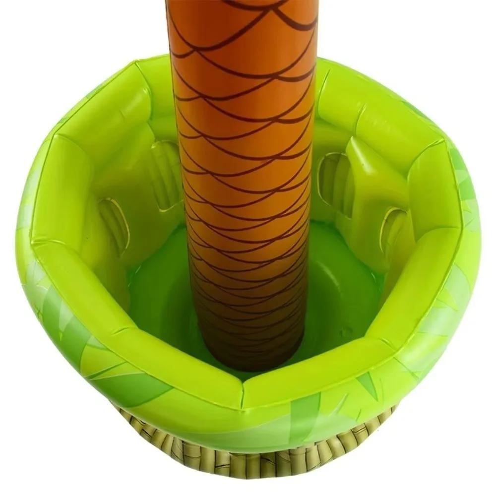 New Inflatable Ice Bucket Cooler Summer Design Large Capacity Palm Tree Balloon Pool Accessory Drink Holder Hawaiian Decoration