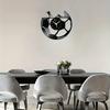 Soccer Vinyl Record Clock 12 Inch Sport Wall Clock Decor for Boy Room Home Bedroom Living Room Office Birthday Gift for Men