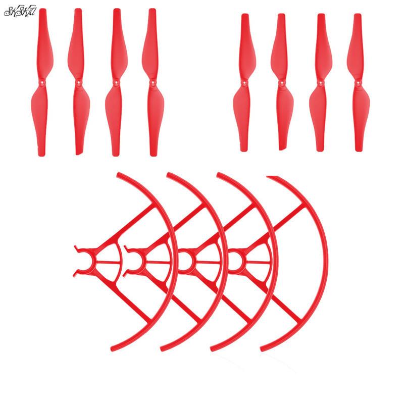 4 Pair Propeller Prop Blade + 2 Pair Propellers Protection Cover Guard for RC DJI TELLO Drone Accessories