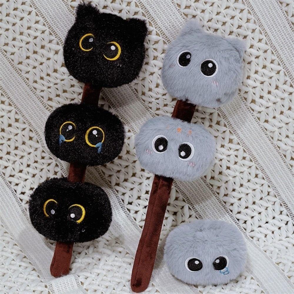 Tanghulu Cat Head Lush Toy Small Ball Creative Cat Stuffed Toy Cartoon Cat Doll  Children Gift