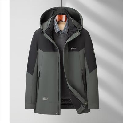 Un Vestito e Tre Modi di Indossarlo Giacca Piumino da Uomo Invernale Calda per Esterno Casual Piuma d'Oca Giacca Piumino con Fodera Staccabile
