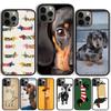 Cute Cartoon Dachshund Dog Phone Case For iPhone 17 Air 13 12 14 15 16 Cover For Apple Pro Max 6S Plus Coque