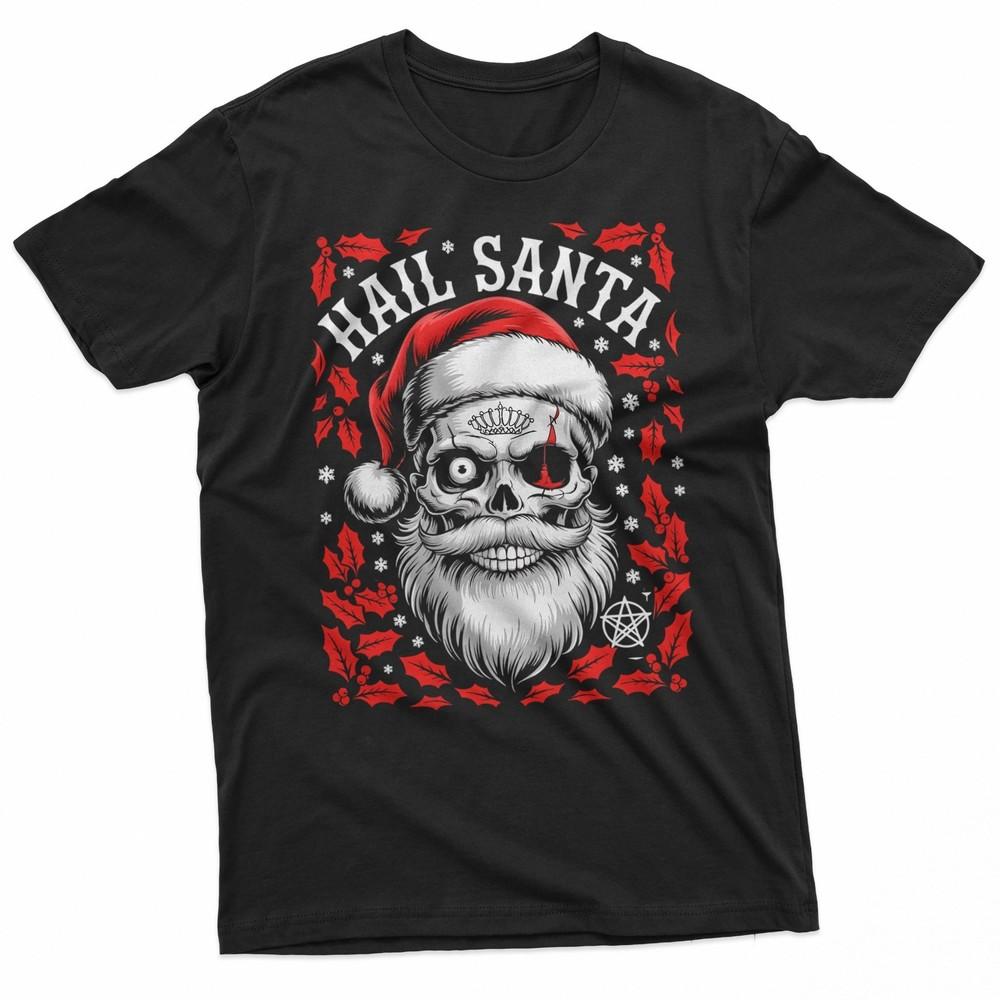Santa Claus Gothic Funny TShirt Unisex T-Shirt L