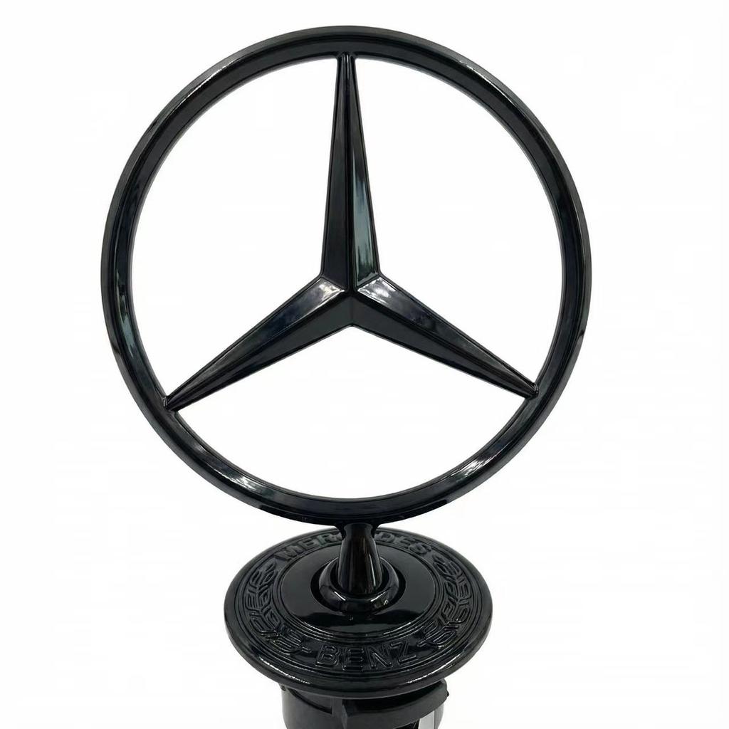 AABGV1 Car Bonnet Label Badge 3D Star Zinc Alloy Car Front Hood Emblem Mercedes Benz W203 W204 W205 W206 W212 W213 W222 W223 E300