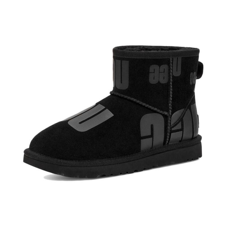 UGG Classic Mini Scatter Graphic 'Black Gray' Women's 1130574-BLK