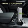 Cup Holder Insert Center Console Water Cup Limit Clamp Under Armrest Box Storage Tray Holder Accessories for Tesla Model 3 Y